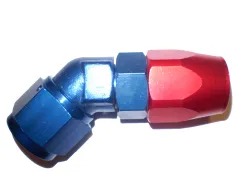 Raccordo in alluminio Raccordo in alluminio Angolo di blocco a 45° in alluminio D10 7/8-14 UNF Raccordo in alluminio