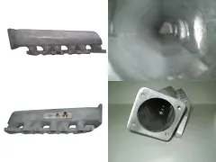 Collettore di aspirazione per VR6 Turbo corto lato uscita lato in alluminio fuso per vecchio corpo farfallato