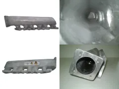 Collettore di aspirazione per VR6 Turbo corto lato di uscita in alluminio fuso per nuovo corpo farfallato