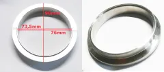Anello a saldare V-band outlet 90>76mm maschio per Turbo GT30 GT35