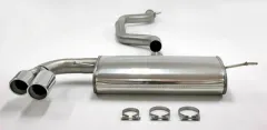 Sistema di scarico/scarico sportivo per Audi TT 160-200PS 8J 2WD 1.8-2.0T ø 76mm acciaio inox