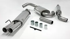 Sistema di scarico/scarico sportivo per Golf 3 1.4 1.6 1.9D 1.9TDI 2.0 2.8 VR6 63,5 mm in acciaio inox con omologazione CE (senza registrazione)