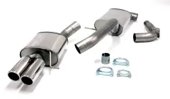 Sistema di scarico/scarico sportivo per Passat B6 1.8TSI, 2.0TFSI ø 76mm in acciaio inox con omologazione CE (senza registrazione)