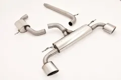 Sistema di scarico/scarico sportivo per Seat Leon 5F 2.0 TSI Cupra 265, 280, 290 ø 76mm in acciaio inox duplex con omologazione CE (senza registrazione)