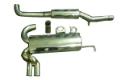 Scarico sportivo BullX 76mm per Audi A3 8L Quattro S3 con omologazione CE (senza registrazione)