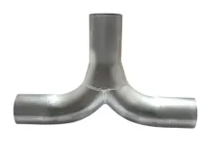 Adattatore a T per tubo in acciaio inox 1x 63,5 mm a 2x 63,5 mm