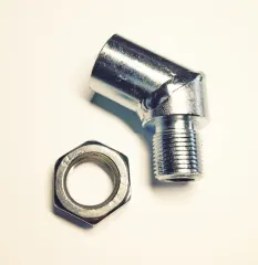 Dado a saldare per sonda lambda adattatore a 45 gradi M18x1,5 mm in acciaio inox