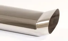 Terminale 2 - 75x135 mm DTM a spigolo vivo in acciaio inox