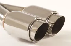 Terminale 41 - 2x80mm GP acciaio inox Endrohr