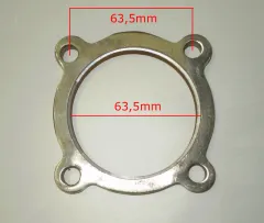 Flangia per Downpipe ø 63,5 mm a 4 fori uscita acciaio inossidabile GT3076R GT30