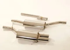 Scarico sportivo FMS per Audi A4 B5 Quattro 2.4 2.6 2.8 2.5TDI in acciaio inox con omologazione CE (senza registrazione)