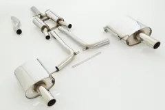 Scarico sportivo FMS per Audi A4 B7 1.8T 2.0TFSI Quattro 70mm in acciaio inox con omologazione CE (senza registrazione)