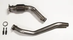 Downpipe a Y per Audi A4 B7 2.0 TFSI ø 76mm con catalizzatore sportivo 200 celle/catalizzatore metallico acciaio inox