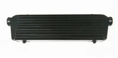 Intercooler 550x230x65mm Alu - connessioni 57,5 mm, fino a 5 bar, nero in alluminio