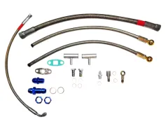 Kit di collegamento olio e acqua per VW 16v G60 Turbo turbocompressori a cuscinetti lisci GT25, T3/T4 T3