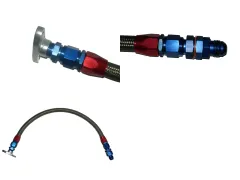 Linea di ritorno dell'olio circa 50 cm D10 attacchi diritti per turbocompressori con cuscinetti a sfera