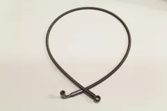 Linea di alimentazione dell'olio 1,20 m con D04 90° e attacco diritto - Teflon PTFE all'interno acciaio inox all'esterno