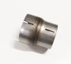 Manicotto di riduzione in acciaio da 89 mm all'interno (92 mm all'esterno) a 76 mm all'interno (79 mm all'esterno) L 100 mm