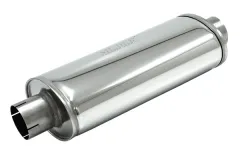 Silenziatore Simons ø 76mm 3" ovale 140x220mm L 420mm acciaio inox 1.8T AGU con K04, GT28 con marcatura