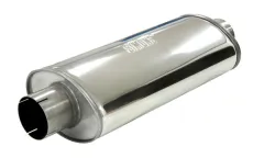 Silenziatore universale Simons ø 89mm 3,5" ovale "Grand" 140x220mm L 500mm acciaio inox