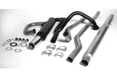 Simons Sistema di scarico sportivo alluminato 70 mm rotondo per SAAB 96 V4 berlina