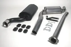 Simons Impianto di scarico sportivo in acciaio cromato da 90 mm per SAAB 9000 CS Turbo 2.0/2.3/Aero 