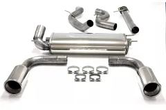 Simons acciaio inox scarico sportivo duplex 114 mm + 114 mm per Mazda 3 MPS MK2