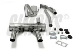 Simons Scarico sportivo in acciaio inox duplex 57 mm + 57 mm tondo per Opel GT 2.0