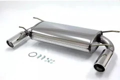 Simons acciaio inox scarico sportivo duplex 90 mm + 90 mm per Mazda MX-5, Miata Coupé e Cabrio
