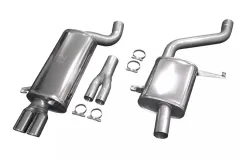 Simons Sistema di scarico sportivo in acciaio inox 2x70 mm per Audi S4 Quattro C4 2.2 Turbo / 4.2 V8