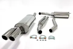 Simons Sistema di scarico sportivo in acciaio inox 2x80 mm per Audi A6 (C5) 2WD berlina/vant/station wagon 2.4/3.0 omologazione CE