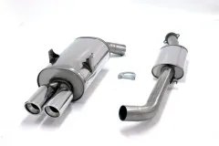 Simons Sistema di scarico sportivo in acciaio inox 2x80 mm per BMW E36 318iS berlina/coupé/convertibile senza immatricolazione