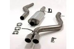 Simons acciaio inox sistema di scarico sportivo 2x80 mm per BMW E81/E87 120d