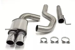 Simons Sistema di scarico sportivo in acciaio inox 2x80 mm per BMW E92 316D, 318D, 320D