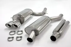 Simons Sistema di scarico sportivo in acciaio inox 2x90/120 mm per Audi RS4 Quattro berlina/Avant/station wagon 2.7 omologazione CE