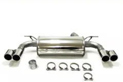 Simons Sistema di scarico sportivo Duplex in acciaio inox 2x 80 mm per BMW F31 320i, 330i