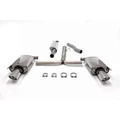 Simons Impianto di scarico sportivo in acciaio inossidabile Duplex 90x 120 mm ovale Opel Insignia Caravan 4x4 1.6T, 2.0T, 2.8 Omologazione CE
