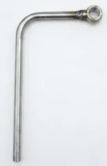 Tubo dell’acqua curvo per VR6 Turbo con occhiello ad anello da ø 14 mm, lunghezza circa 270 mm, diametro esterno del tubo ø 10 mm